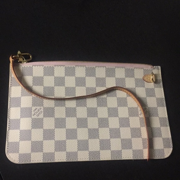 Louis Vuitton Handbags - Louis VUITTON Neverfull Damier Azur Pouch